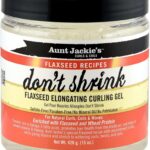 جل أنت جاكيز Don't Shrink ببذور الكتان لإطالة وتحديد تجعيدات الشعر الكيرلي وتقليل الانكماش