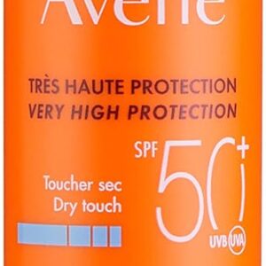 كريم أفين للحماية العالية جدًا من أشعة الشمس SPF50+ Dry Touch Fluid للبشرة الحساسة العادية إلى المختلطة